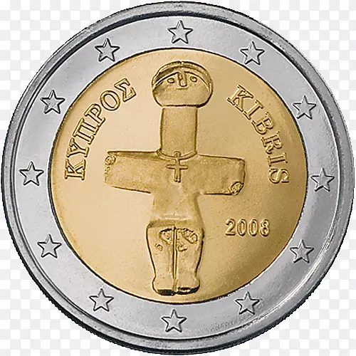 塞浦路斯偶像POMOs 2欧元硬币塞人欧元硬币-欧元