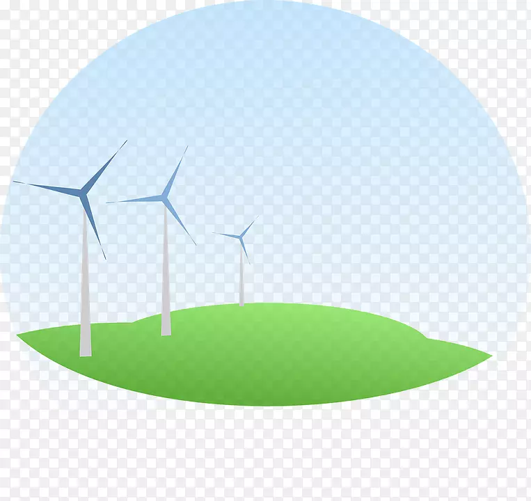 风电场风力涡轮机可再生能源风能剪辑艺术