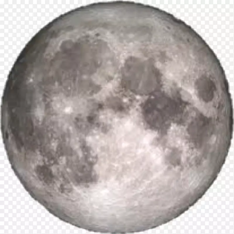 超月满月近月边夜空-月亮