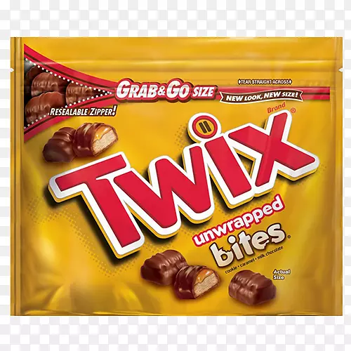 Twix焦糖曲奇棒巧克力片饼干糖果