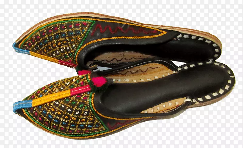 拉贾斯坦邦莫贾里朱蒂鞋.凉鞋