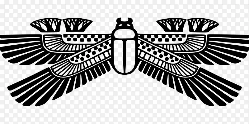 古埃及甲虫翼太阳剪贴画-埃及