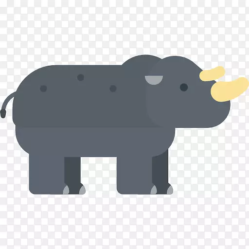 犀牛电脑图标印度象