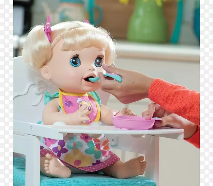 孩之宝宝贝活生生的惊喜宝贝娃娃活生生的零食百合花娃娃玩具娃娃