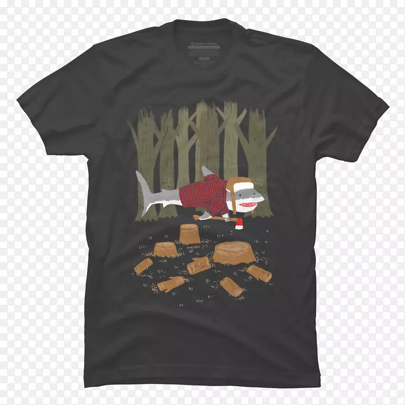 T-恤，伐木工人，森林-t恤