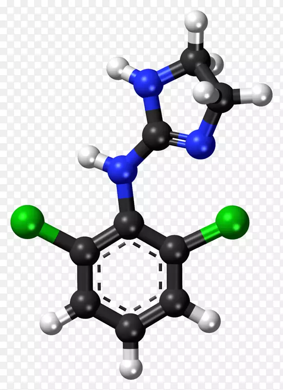 苯乙酮分子化学分子模型5-羟色胺