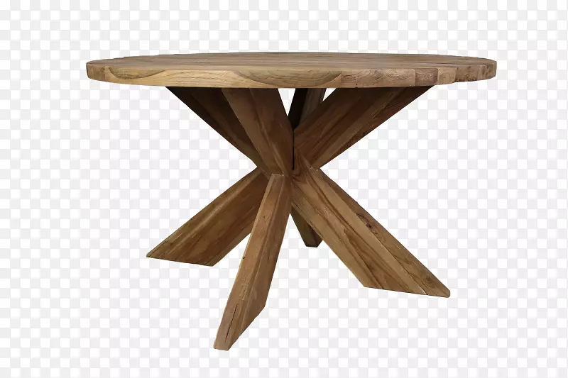 圆桌Eettafel kayu jati木桌