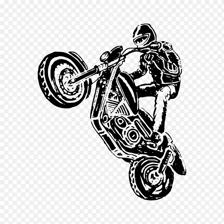 摩托车特技骑轮式Buell摩托车公司自行车-摩托车