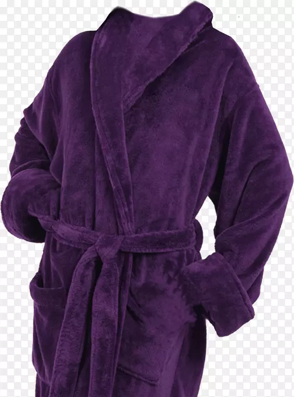 浴袍紫色浴巾深蓝色-紫色