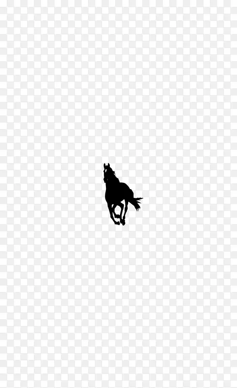 马驰骋黑色标志轮廓-马