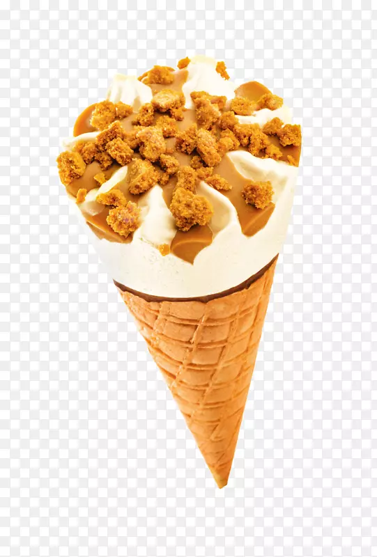 冰冰淇淋圆锥形牛奶冰淇淋