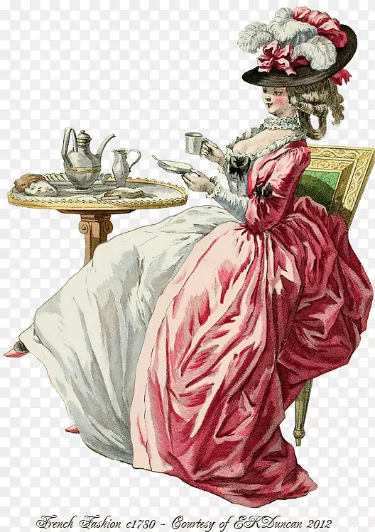 18世纪的格莱丽与服装法国贝格雷帽