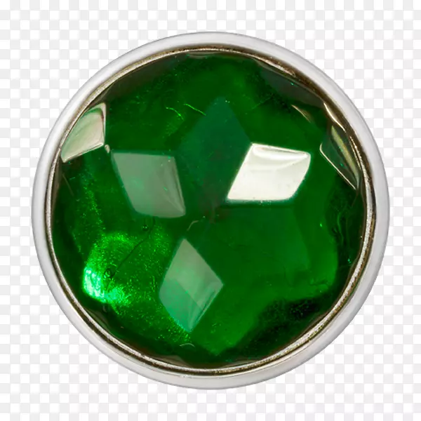翡翠绿玻璃银币-翡翠