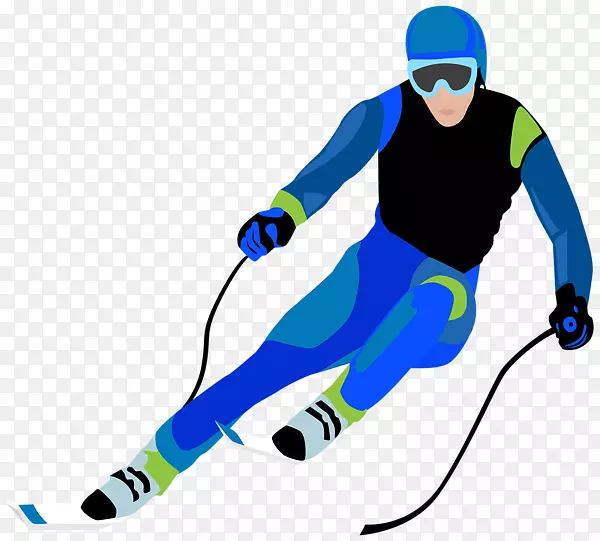 滑雪和滑雪板头盔高山滑雪剪贴画滑雪