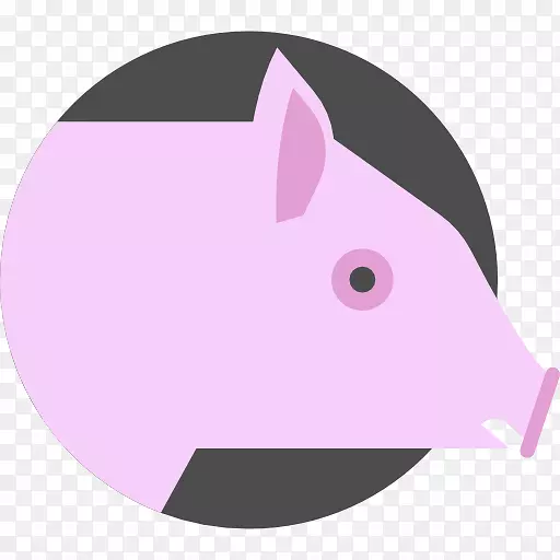 猪电脑图标肉夹艺术-猪
