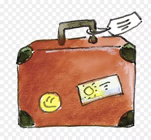 旅行手提箱，手提行李，行李夹，艺术.旅行