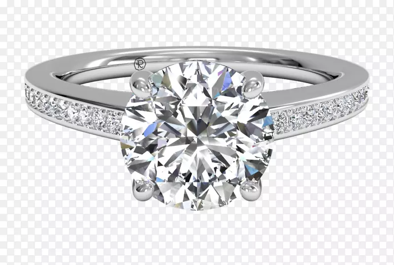 订婚戒指钻石切割利塔尼戒指