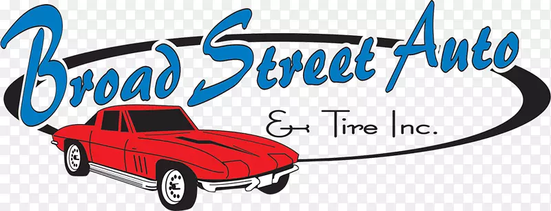 旧车宽街汽车和轮胎公司。汽车修理厂-汽车