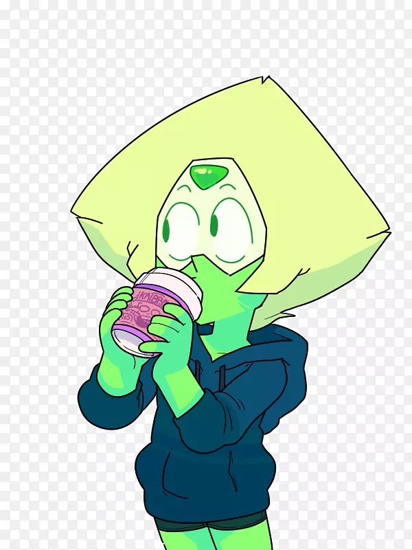 Peridot绿色卡通网络宝石