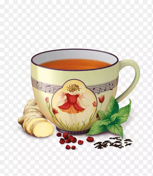 绿茶马沙拉茶马格里比薄荷茶瑜伽茶