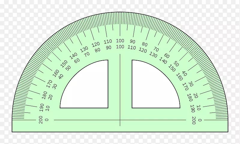 量角器绘制角尺度角