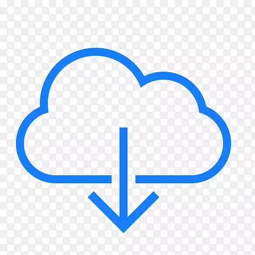 计算机图标云计算云存储上传下载云计算