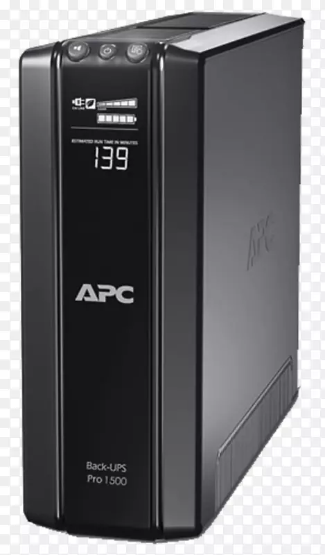 apc由施耐德电气apc备份pro 1200 720.00 ups apc由schneider电气apc备份pro 1200 720.00 ups volt-ampere apc备份400 up-240瓦特铅酸计算机。