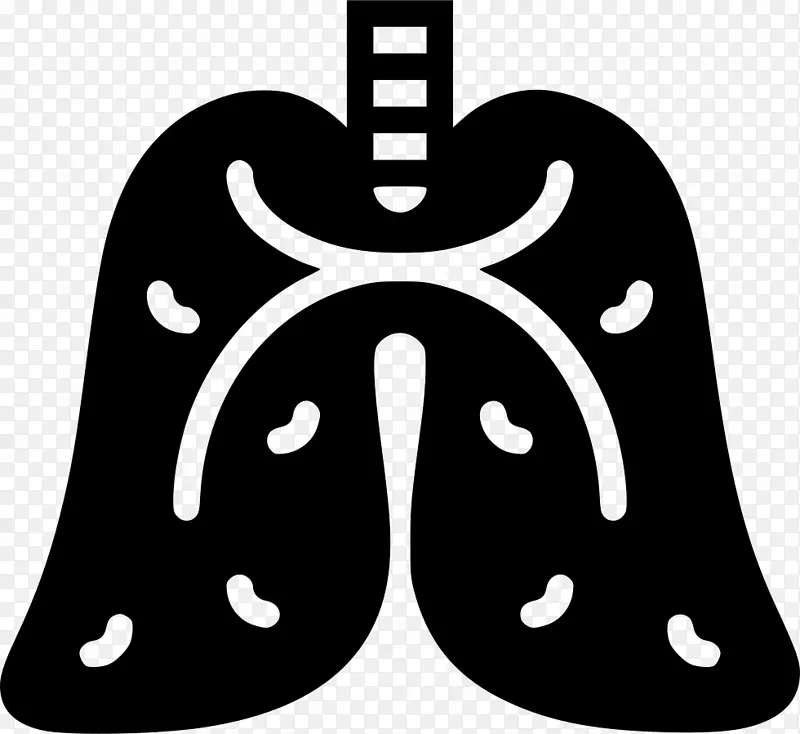 肺电脑图标呼吸