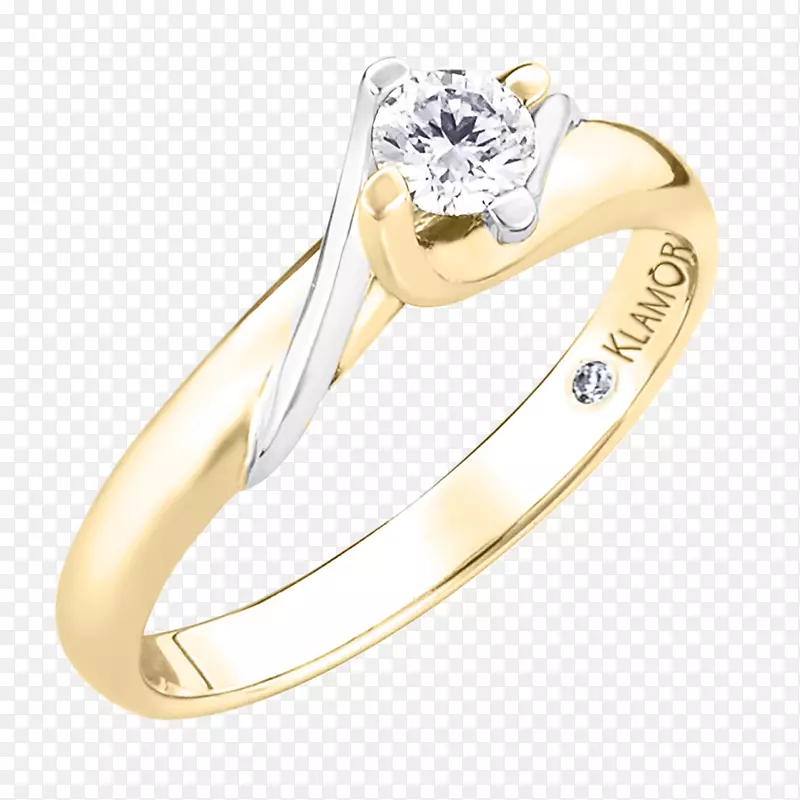 耐心结婚戒指białe złoto金戒指