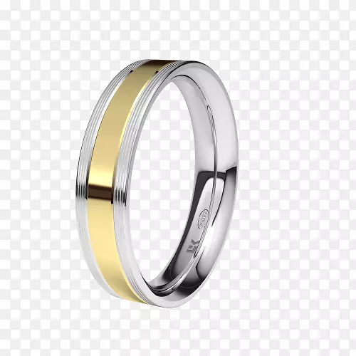 结婚戒指银金克拉戒指