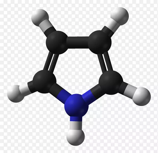 原子杂环化合物呋喃化合物的模型