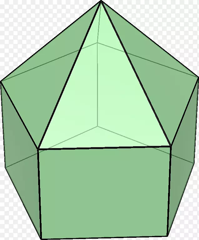 拉长的五角锥、六角锥、七面体-金字塔