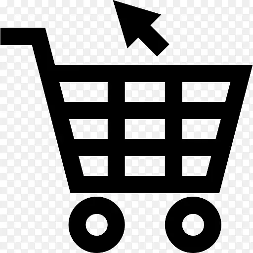 购物车购物袋及手推车网上购物标志-购物车