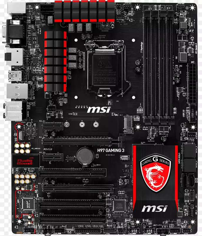 主板LGA 1150 MSI Z97游戏3 ATX-计算机