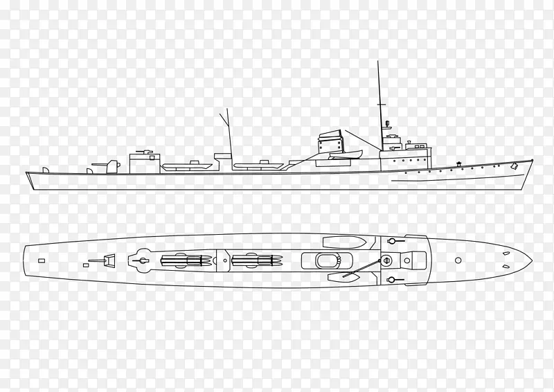 重型巡洋舰鱼雷艇潜艇追击驱逐舰保护巡洋舰