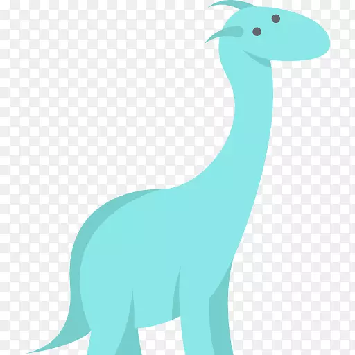 恐龙颈陆生动物微软天蓝色剪贴画-恐龙