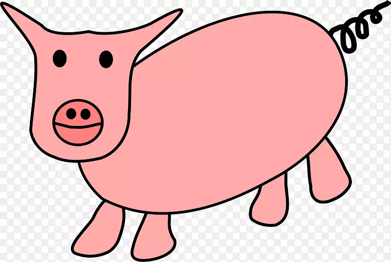 家猪绘画剪贴画-猪