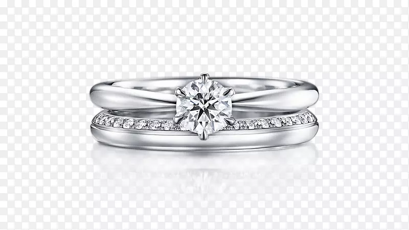 结婚戒指白金订婚戒指