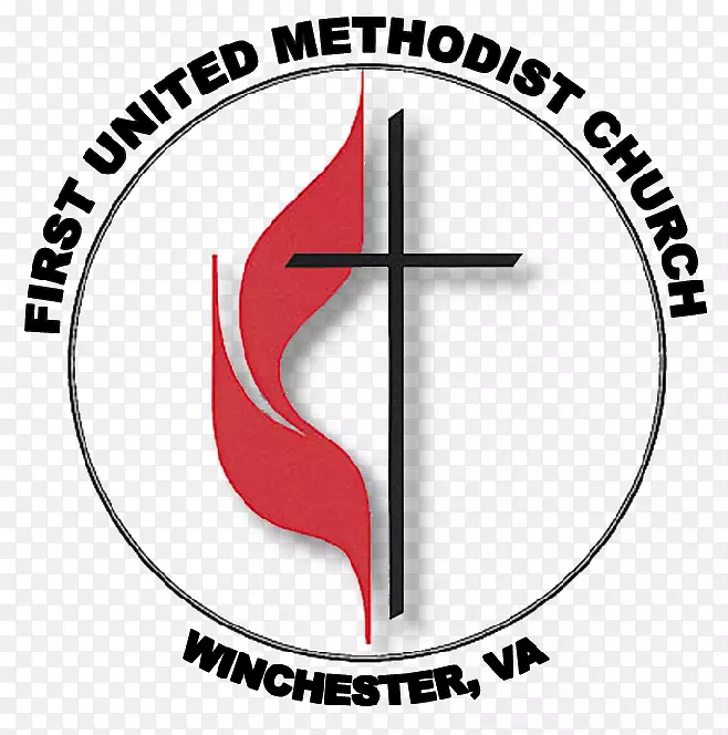 十字和火焰联合卫理公会北卡罗莱纳州圣公会周年大会标志