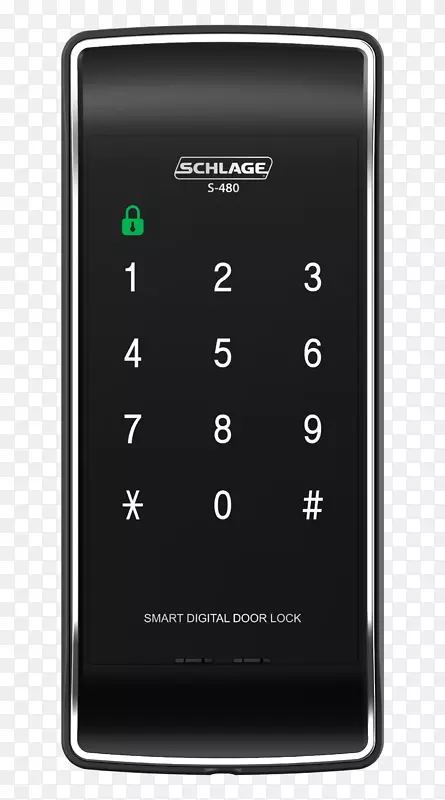 功能电话Schlage电子锁环锁门