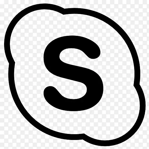 Skype标志计算机图标-skype