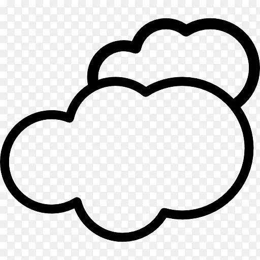 云，电脑图标，雨，雷雨-云