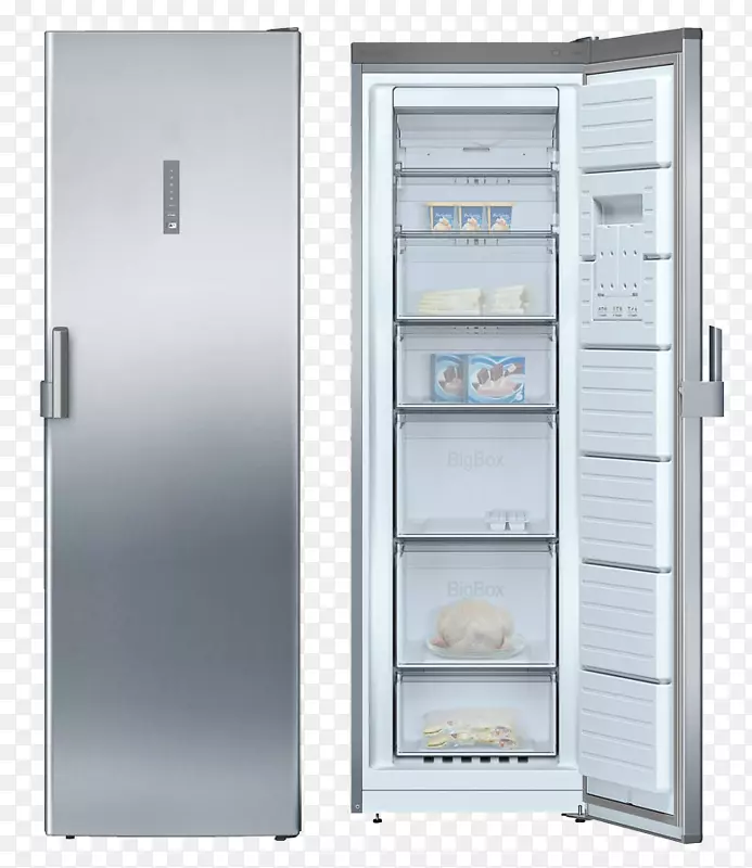 冰柜自动解冻家用电器包3gf8661p inox 1.86m bertikal