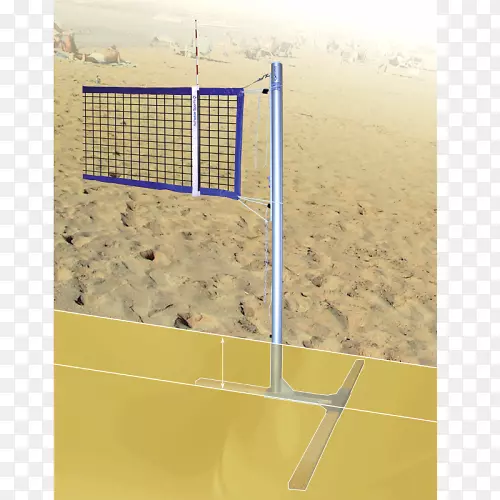 沙滩排球运动排球网-沙滩截击