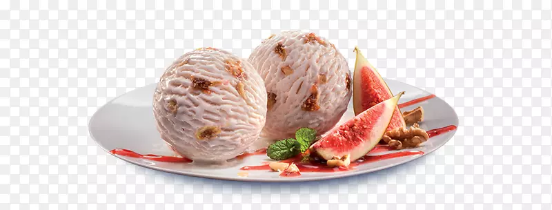 肉用木薯冰淇淋餐具装饰-草莓奶油