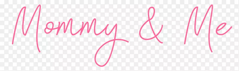 商标粉红色m品牌线字体-妈妈