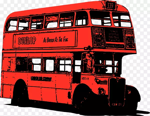 双层巴士伦敦巴士旅游巴士服务标签-伦敦巴士