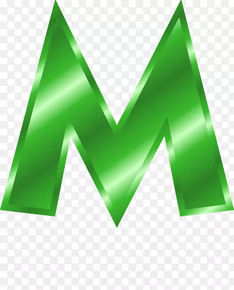 字母m剪辑艺术.金属字母
