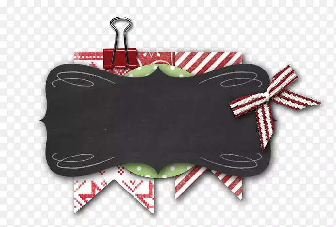 圣诞旗帜模板节日礼物-粉笔横幅