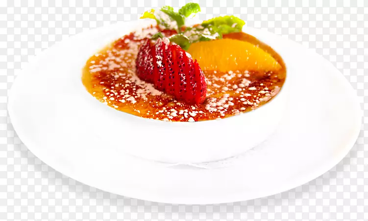 Panna cotta crème br lée草莓风味超级食品-菜